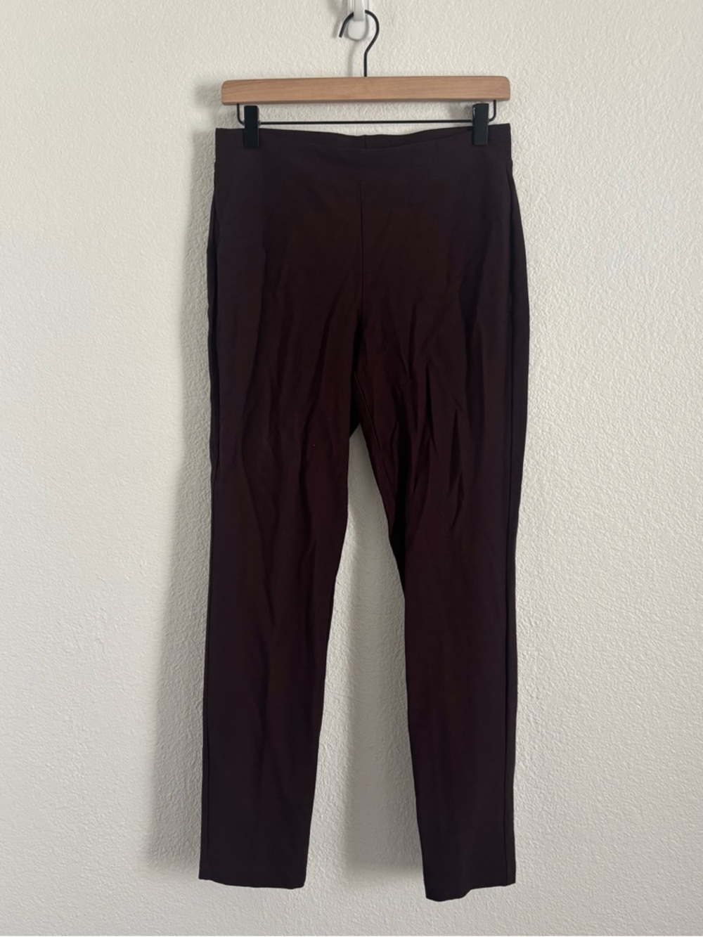 NWOT Eileen Fisher Women's Size XS Plum Purple Viscose Pull On Pants